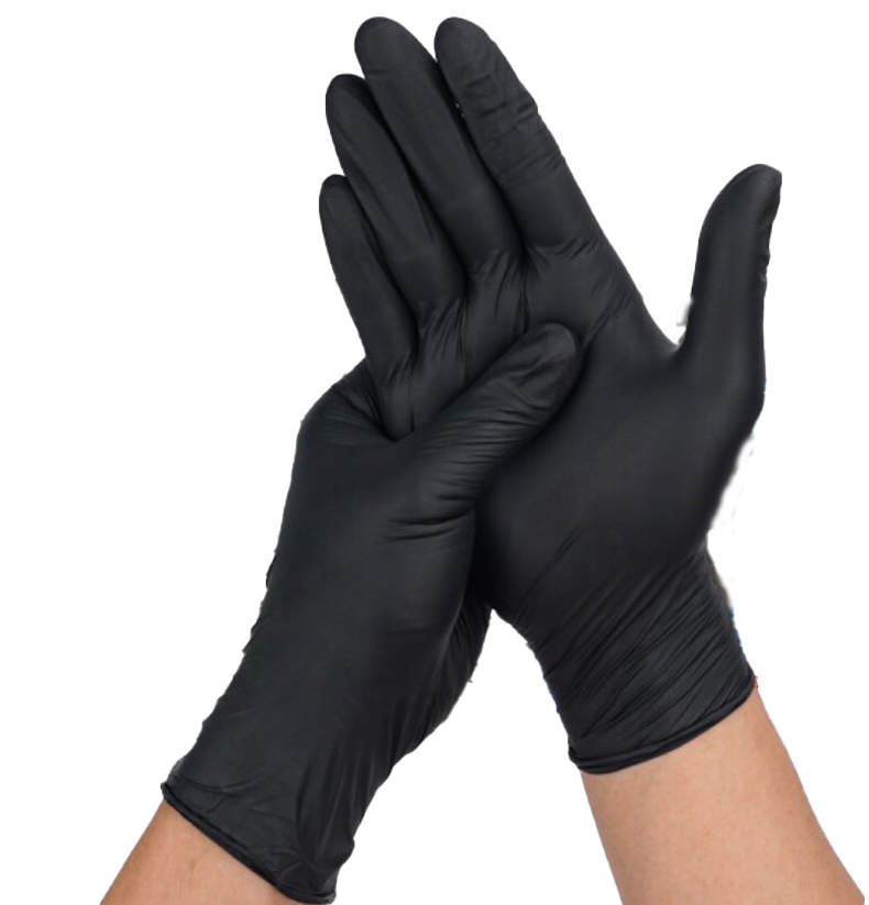 Black Nitrile Gloves 