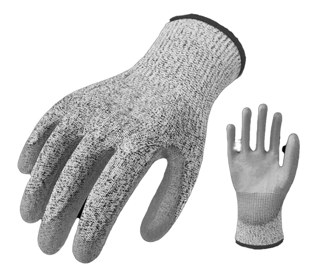 Cut resistant work gloves