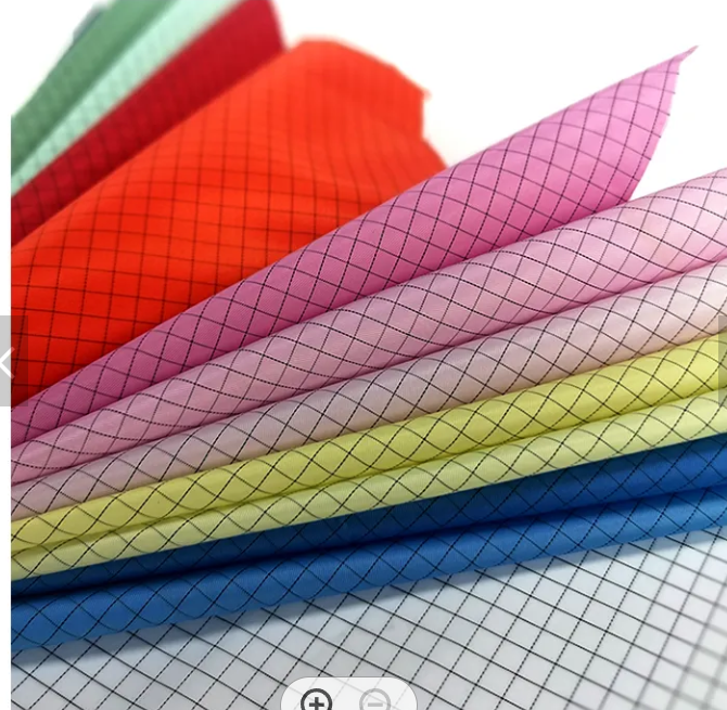 ESD Fabric  Anti-static Strip or Grid ESD Polyester Cotton Fabric