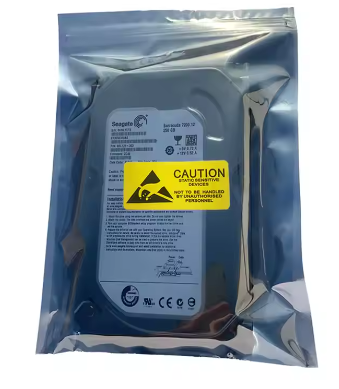 Anti Static Large Size ESD Bag Resealable Motherboard HDD Electronic Device Plastic Bags for Graphic