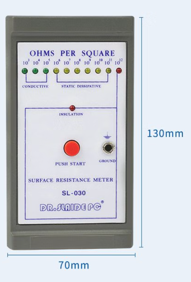 ESD Surface Earth Resistivity Meter Handhold Electric Resistance Tester Esd Tester Surface Resistance