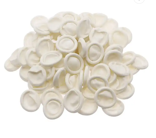 Antistatic White Nitrile Finger Cots Cleanroom Dotted Orange Fingerstall Fingercots & Finger Latex Finger Cots