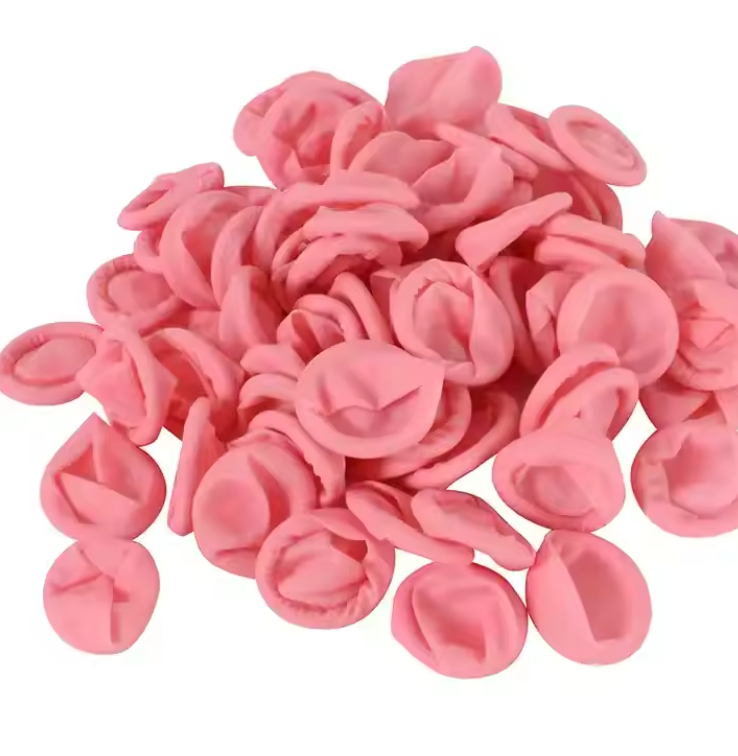 Pink Latex Coated Finger Cots