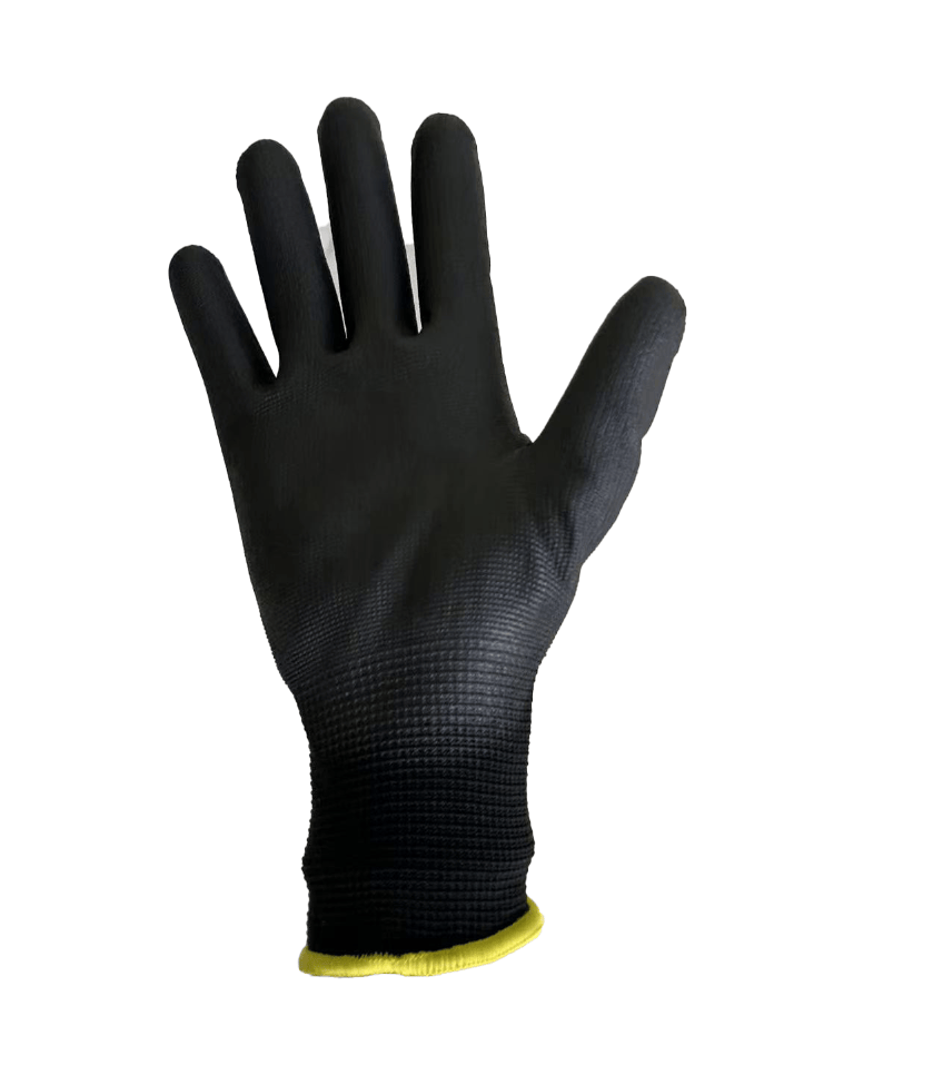 black pu gloves