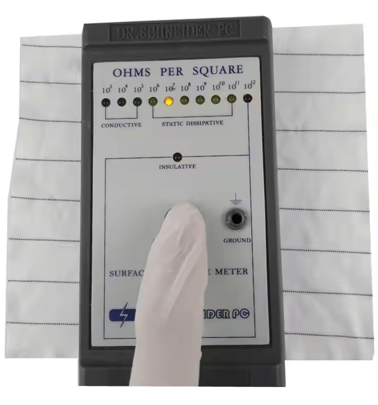 What is anti static wipe used for?